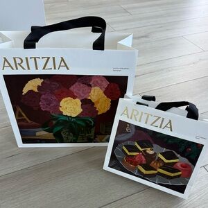Aritzia Floral and Dessert Art Bags